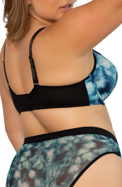Curvy Couture Tulip Smooth Convertible Underwire Push-up Bra In Floral Wash
