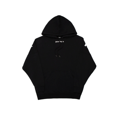 Shop Palm Angels Classic Logo Hoodie In Black