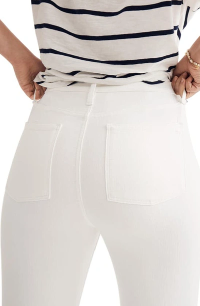 Shop Madewell 9-inch High Waist Skinny Jeans In Pure White