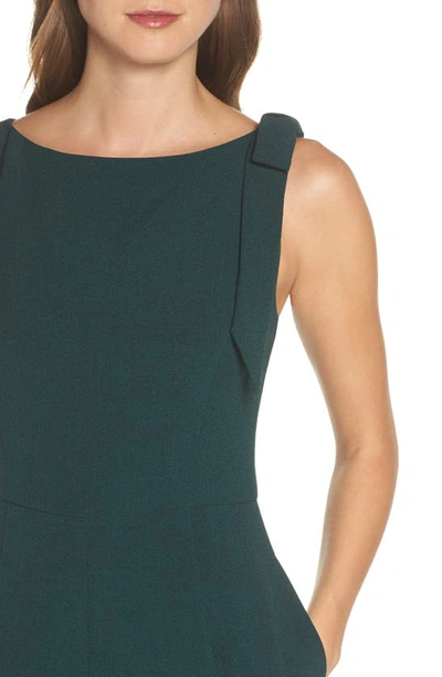 Julia Jordan Shoulder Bow Jumpsuit In Pine
