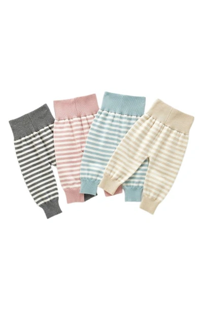 Shop Ashmi And Co Jordan Stripe Cotton Pants In Gray