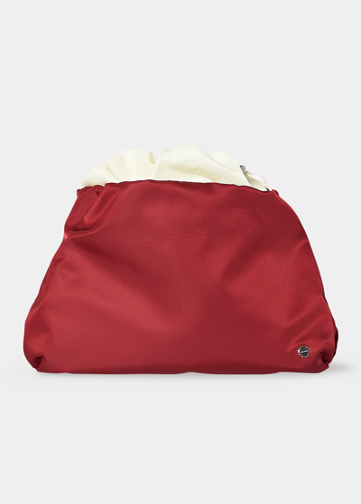Bourse Nylon Shoulder Bag in Beige - The Row