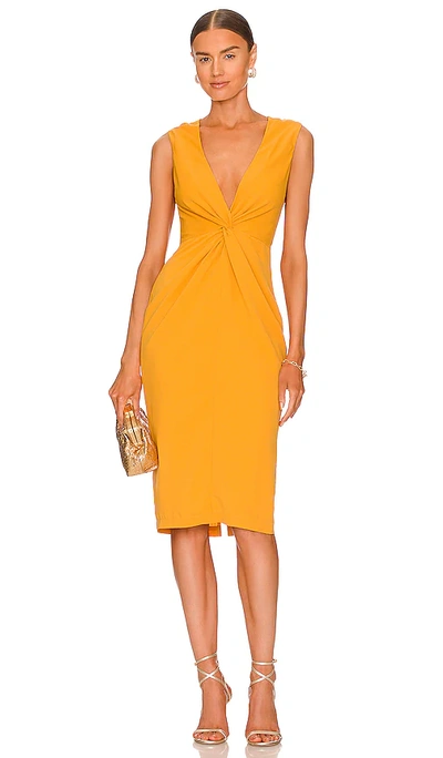 Shop Andrea Iyamah Zuna Dress In Yellow