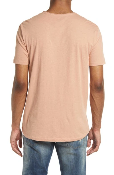 Shop Allsaints Slim Fit Crewneck T-shirt In Washed Brick Pink