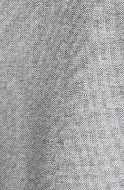 Shop Moncler Tipped Piqué Polo In Grey