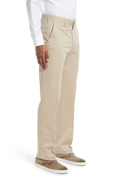 Shop Vintage 1946 Stretch Cotton Flat Front Pants In Khaki