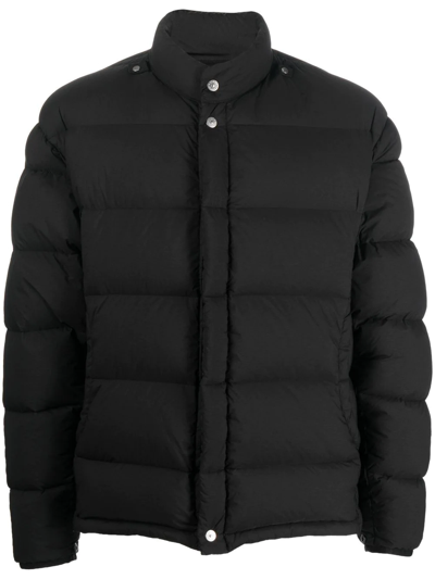 Shop Stone Island Shadow Project Padded Zip-up Jacket In Black
