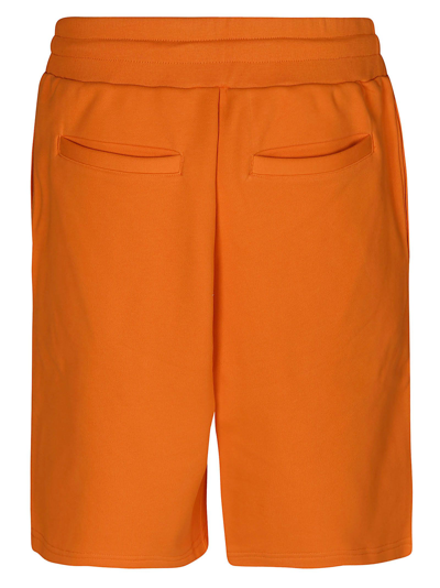 Shop Moschino Men's Orange Cotton Shorts