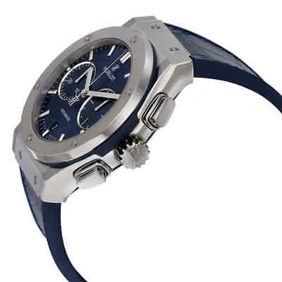Pre-owned Hublot Classic Fusion Automatic Blue Sunray Dial Titanium Men's Watch