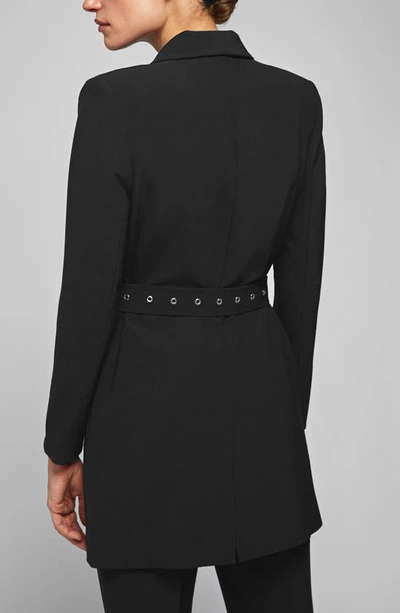 Anine Bing Charlotte Belted Blazer In Black