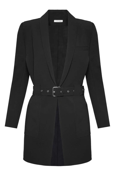 Anine Bing Charlotte Belted Blazer In Black