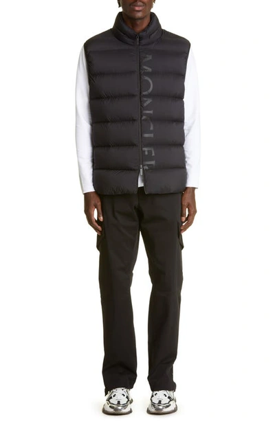 Shop Moncler Amak Down Puffer Vest In Black