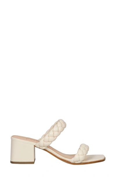 Kate Spade Juniper Braided Dual-band Slide Sandals In Parchment.