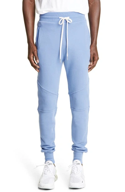John Elliott La Tapered Cotton-jersey Sweatpants In Blue | ModeSens