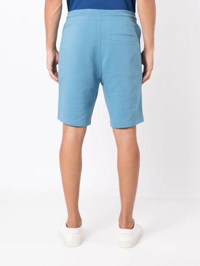 Shop Hugo Drawstring-waist Shorts In Blue
