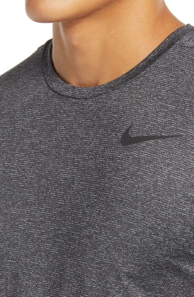 Shop Nike Dri-fit Static Training T-shirt In Black/ Grey/  Black