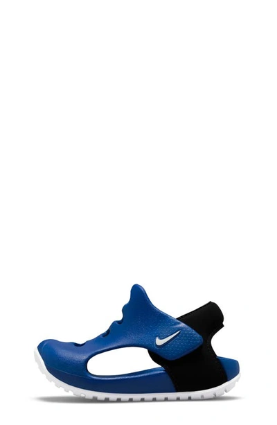 Shop Nike Sunray Protect 3 Sandal In Game Royal/ White/ Black