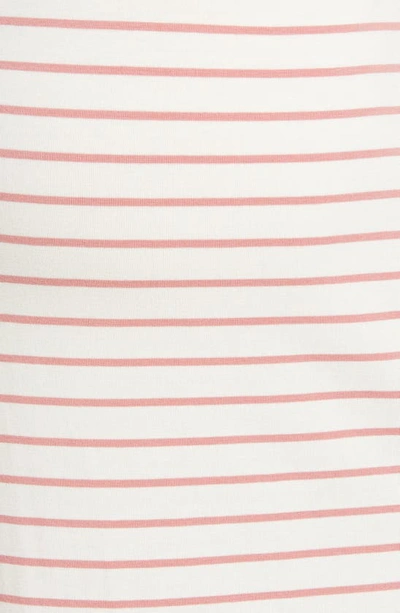 Shop Angel Maternity Stripe Maternity/nursing Nightgown In Pink