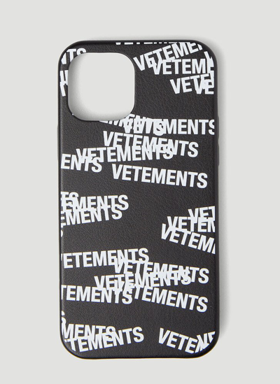 Shop Vetements Logo Stamped Iphone 12 Pro Case In Multi