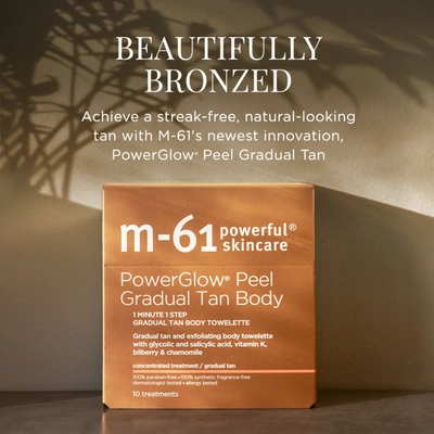 Shop M-61 Powerglow Peel Gradual Tan Body In Default Title