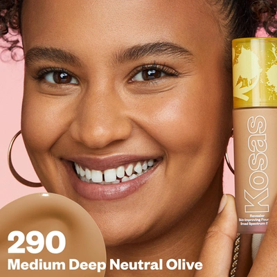 Shop Kosas Revealer Skin Improving Foundation Spf 25 In Medium Deep Neutral Olive 290