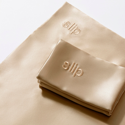 Shop Slip Pure Silk Queen Pillowcase In Caramel