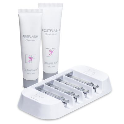 Shop Dermaflash The Essentials Anti-aging Exfoliation Replenishment Kit In Default Title