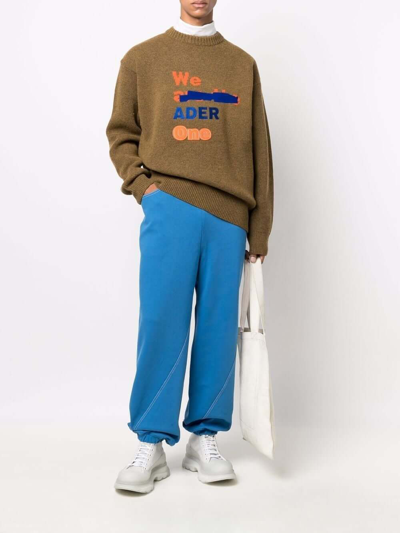 Shop Ader Error Men Admore Trackpants In Blue