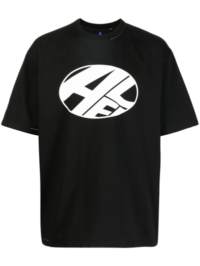 Shop Ader Error Unisex Logo T-shirt In Black