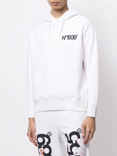 Shop Aitor Throup Unisex Hoody Artwork No1939 In White