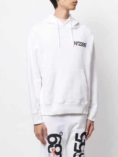 Shop Aitor Throup Unisex Hoody Artwork No2289 In White