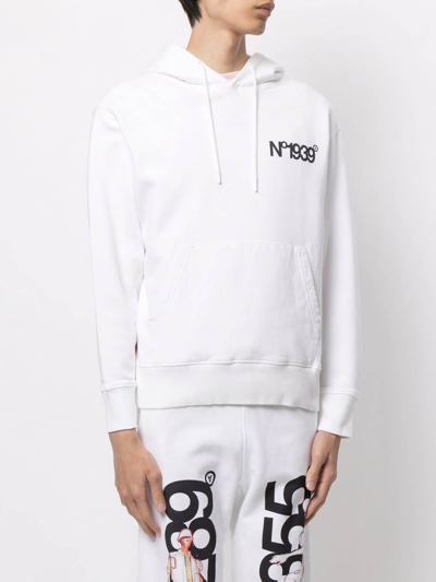 Shop Aitor Throup Unisex Hoody Artwork No1939 In White