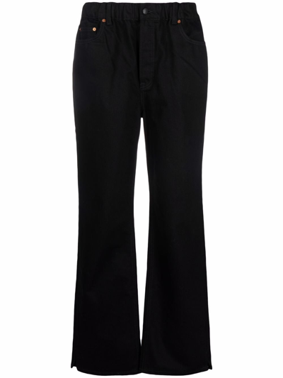 Shop Alexander Wang Women Oversized Elastic Wb Pant In 001 Black