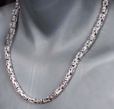 Pre-owned Echtschmuck Königskette 925 Echt Silber Halskette Sterling 55 Cm Herren 93 6 Mm Massiv Neu