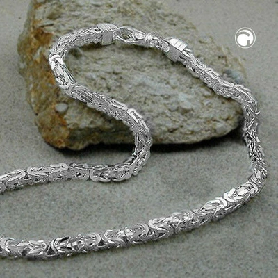 Pre-owned Echtschmuck Königskette 925 Echt Silber Halskette Sterling 55 Cm Herren 93 6 Mm Massiv Neu