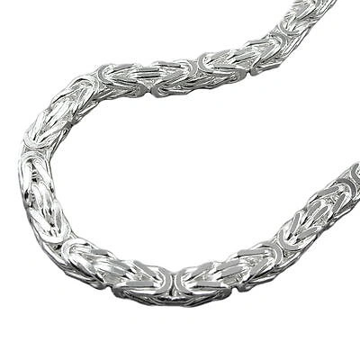 Pre-owned Echtschmuck Neu 6 Mm Königskette Kette Halskette Unisex Echt Silber 925 60 Cm Massiv 115g