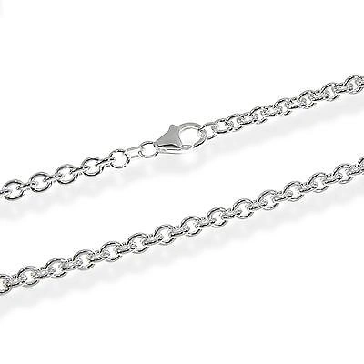 Pre-owned Nklaus 70cm Ankerkette 925 Sterling Silber Kette Rund Massiv Collier 26gr 4,00mm 3537