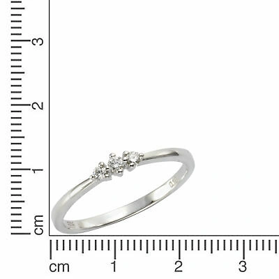 Pre-owned Orolino Ring Cocktailring 585 Gold Weiss Diamant Brillant Glanz Poliert Damen Neu