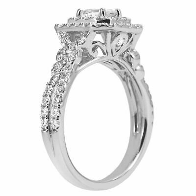 Pre-owned Hrb-exporte 3.00 Cts Smaragd Moissanite Diamant 925 Sterling Silber Ring Für Geschenk Frau