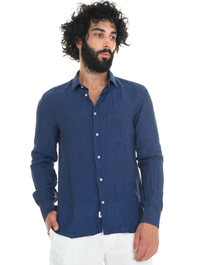 Shop Vincenzo De Lauziers Casual Shirt In Blue