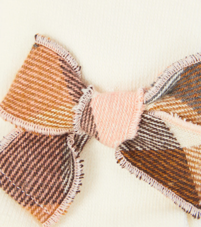 Il Gufo Embellished Jersey Tights In Milk