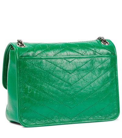 SAINT LAURENT NIKI MEDIUM LEATHER SHOULDER BAG 
