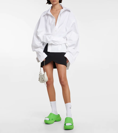 Shop Balenciaga Pool Crocs™ Rubber Mules In Green