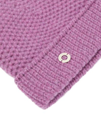 Shop Loro Piana Rougemont Reversible Cashmere Beanie In Purple Daisy Mel