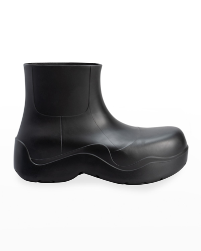 Shop Bottega Veneta Men's The Puddle Boots In Black