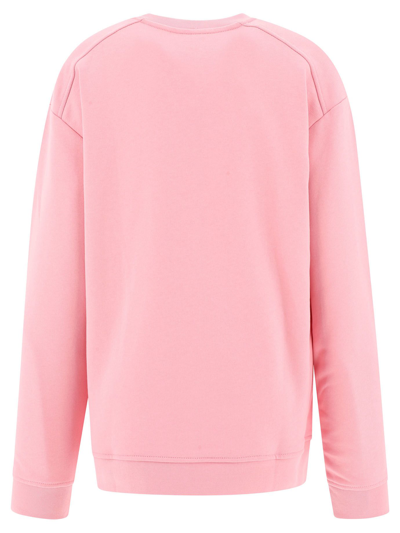 Shop Ganni Women's Pink Other Materials Sweatshirt