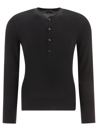 Shop Tom Ford Men's Black Other Materials Sweater