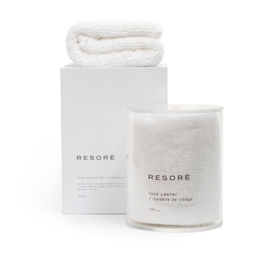 Resore Face Washer Set In White