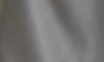 Rebecca Taylor Wide Leg Leather Pants In Charcoal
