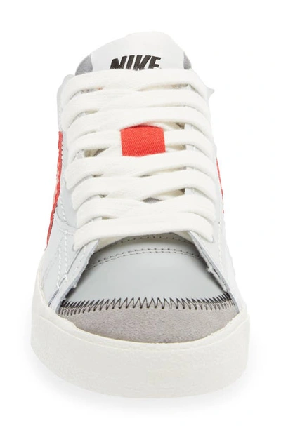 Shop Nike Blazer Low '77 Jumbo Sneaker In White/ University Red/ Dust